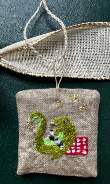 Christmas tree decorations: African animals elephant,hornbill,leopard,vervet monkey, crocodile