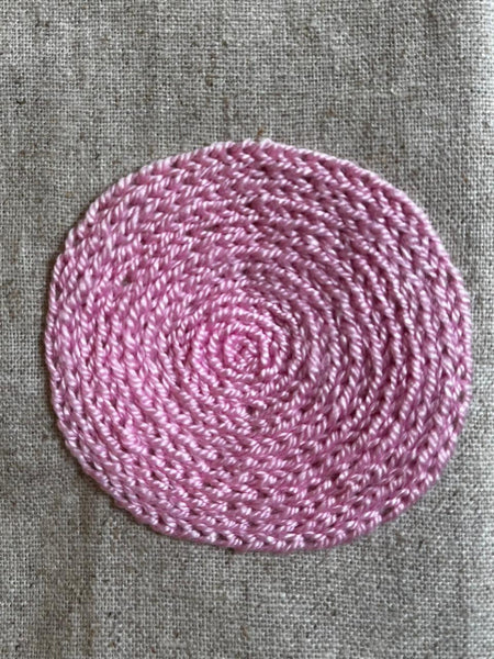 Set of 6 Hand Embroidered Lincot Serviettes - Circle