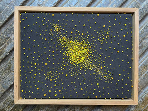 'Yellow Milky Way' - Beaded Artwork